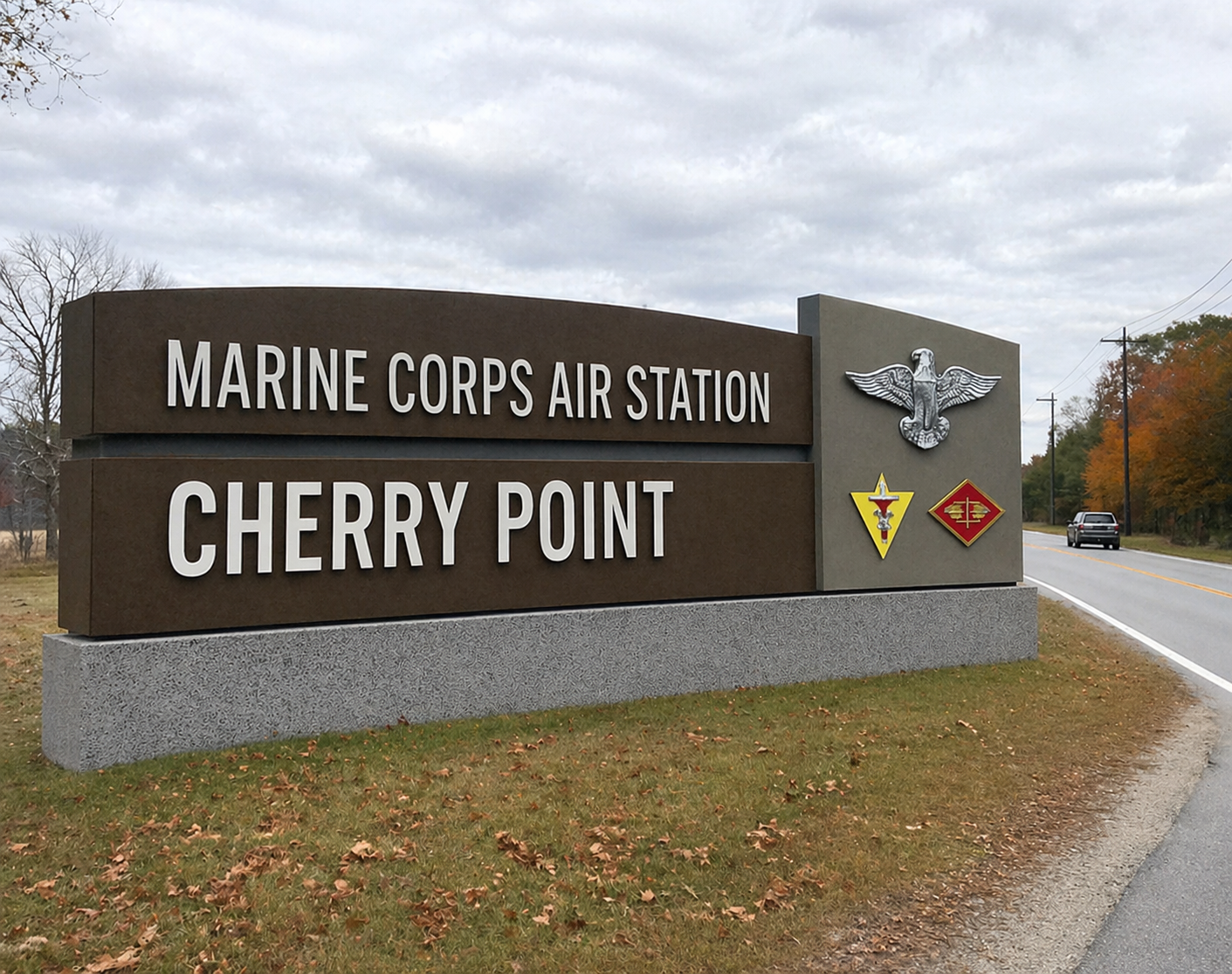 USMC Monument Sign